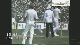 Pakistan vs India, 1987 Series , 2nd ODI, Salim Malik at his Best. Eden Gardens, Calcutta. Part 1