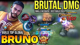 BRUNO BEST BUILD 2024 | BUILD TOP GLOBAL BRUNO GAMEPLAY | MOBILE LEGENDS✓