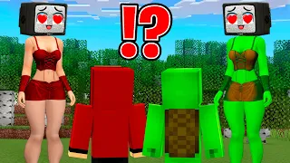 JJ Met LAVA TV WOMAN and ICE TV Woman! WHAT JJ and MIKEY CHOISE?! in Minecraft - Maizen