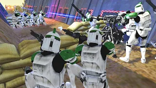 25 Clone Death Tunnel vs 1,000 Battle Droids! - Men of War: Star Wars Mod Battle Simulator