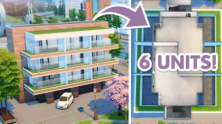 Modern Apartment Building // The Sims 4 Speed Build