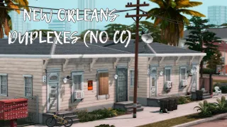 new orleans duplexes (no cc) | sims 4 speed build (prod. Phil Beats & Young Prince MG)
