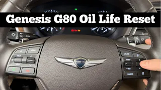 2017- 2020 Genesis G80 - How To Reset Oil Life Light - Oil Change Service Maintenance Reset