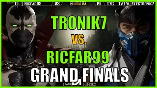 GRAND FINALS - TRONIK7 VS RICFAR - SUB-ZERO, JACQUI VS LIU KANG, SPAWN - MK11 Ultimate S1 CTDRS