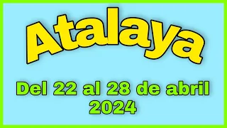 ✅ Estudio de La Atalaya de esta semana ✅ atalaya del 22 al 28 de Abril | SEAMOS COMO LOS NAZAREOS|