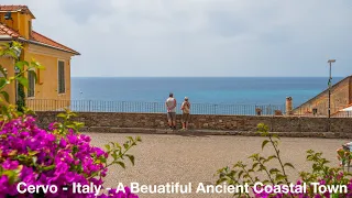 4K Cervo, Italy - A Beautiful Coastal Italian Town - TE:s 2023 Summer in Europe #01