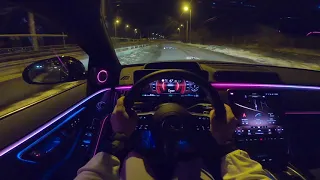 Mercedes-Benz S 500 2021 | W223 Night Drive POV | GoPro 8 Black