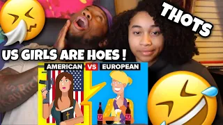 AMERICANS REACTS TO American Girls vs European Girls - How Do They Compare?