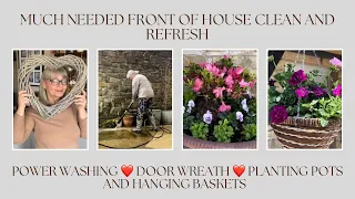 GETTING SUMMER READY ❤️ POWER WASHING ❤️ PLANTING POTS ❤️ WREATH MAKING ❤️ ETC ❤️