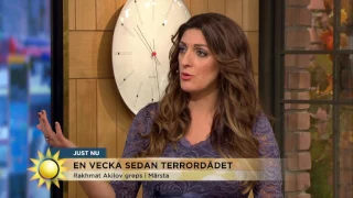 En vecka sedan terrordådet i Stockholm - Nyhetsmorgon (TV4)