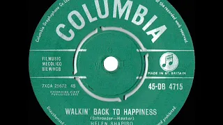 1961 Helen Shapiro - Walkin’ Back To Happiness (#1 UK hit)