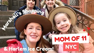 Mom of 11 in NYC ❤️🗽 Marshall's Shopping Haul & Ice Cream in Harlem