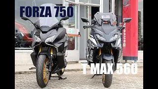 T MAX 560 Vs FORZA 750 NEW MODEL: THE  BEST IS ....