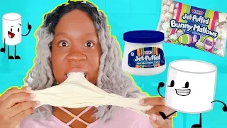 MARSHMALLOW Edible SLIME! DIY Edible Slime Candy! *SLIME YOU CAN EAT* HOW TO MAKE MARSHMALLOW SLIME