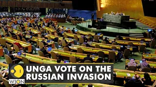 UNGA vote on the Russian invasion of Ukraine: 35 members abstain, 5 vote against the resolution