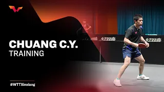 Chuang Chih Yuan Training at #WTTXinxiang 💥