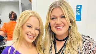 Kylie Minogue & Kelly Clarkson meet at the TODAY Show (2023)