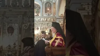 Il Patriarca ecumenico di Costantinopoli Bartolomeo I in visita a Napoli Chiesa SS Pietro e Paolo