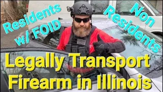 Legal Firearm Transport Illinois.  Residents, Non Residents. #foid #ccl #gunlaws #ccw #reciprocity