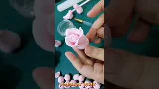 How To Make Fondant Flower || Fondant Flowers For Cake || How To Make A Fondant Rose Tutorial