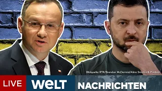 STREIT ZWISCHEN UKRAINE UND POLEN: Warschau will Waffenlieferungen an Kiew einstellen | WELT Stream