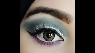 silver glitter eye makeup tutorial 2020