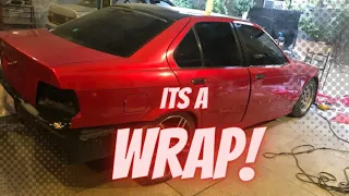 Wrapping a BMW E36 in 5 Minutes ! |TimeLapse | HD| How to wrap a car |