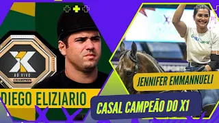 JENNIFER EMMANNUELLE E DIEGO DE ELIZIARIO O UNICO CASAL CAMPEÃO DO X1 DE VAQUEJADA!