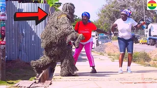 😂😂😂She Screamed So Loud & Pulled Her Friend! Bushman Scare Prank #18 Hilarious Screams!