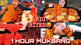 MUKBANGERS TAKING SATISFYING BIG BITES🌶️😍BIG BITES MUKBANG COMPILATION😍🥰ASMR MUKBANG COMPILAT❤😍