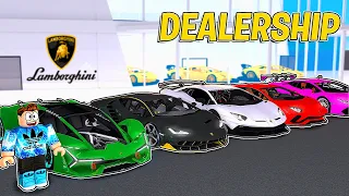 I MADE A LAMBORGHINI DEALERSHIP IN ROBLOX!!! | Car Dealership Tycoon