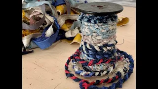 How To Make Fabric Twine From Fabric Scraps