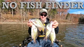 Crappie Fishing With No Fish finder Challenge! (Nailed Them!!!)