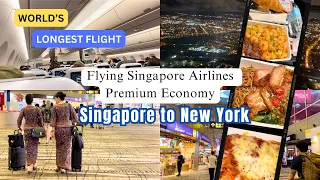 Flying Singapore Airlines Premium Economy Singapore to New York