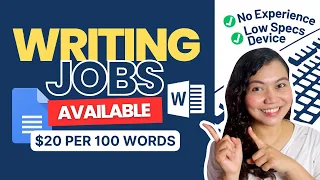 Earn P1,000/$20 per 100 WORDS: Writing Jobs | NO EXPERIENCE, NO DEGREE REQUIRED | More Online Jobs!