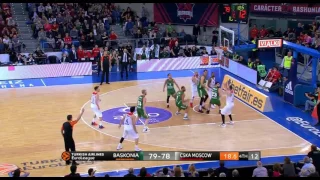 Shane Larkin stole the ball and the game against Cska Moscow