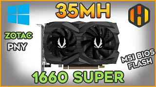 🔥35 MH Zotac 1660 Super🔥 with Hynix Memory in HiveOS and Win - Steps to Backup and Flash your BIOS