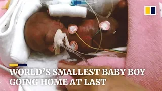 World's smallest baby boy going home at last