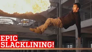 Epic Slackline & Trickline Skills and Stunts! | People Are Awesome