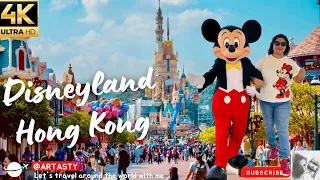 Disneyland Hong Kong Full Tour 2023 - All Rides & Shows | DISNEYLAND 4K @Artasty