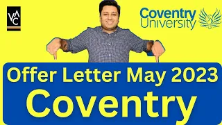 Coventry University | Offer Letter | May 2023 Intake | Chakit Sharma