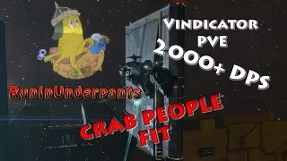 EVE ONLINE | Vindicator OVER 2000 DPS CRAB PEOPLE VERSION