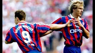 Klinsmann + Papin (Bayern Munich) VS Barcelona (1996)