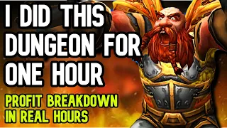 I DID THIS DUNGEON FOR ONE HOUR: Profit breakdown in real hours