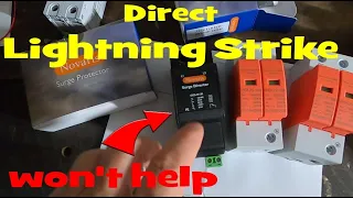 A Surge  Protection Device is not a Lightning protection System 🌩️⚡