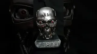 Terminator t800 head 3d printed with MP3 module and led lights