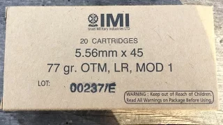 5.56x45mm, 77gr HP BT Match "Razor Core" (MK262), IMI Ammunition, Velocity Test