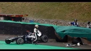 Maldonado Crash - GP Brasil