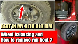 how to repair car rim bent and wheel balancing, wheel balancing और Rim dent को ठीक कैसे कराएं?