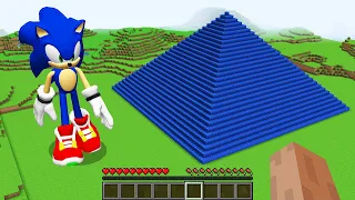 I found a BIGGEST SONIC PYRAMID in Minecraft ! What's inside the GIANT SUPER SONIC PYRAMID ?